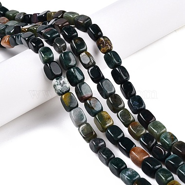 Cuboid Indian Agate Beads