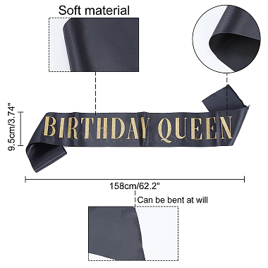 Iron with Glass Rhinestone Birthday Crown Shoulder Strap Sets(AJEW-WH0180-16)-3