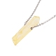 Natural Quartz Crystal Nuggets Pendant Necklace with 304 Stainless Steel Cable Chains(NJEW-JN03844)-6