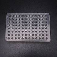 Rectangle Plastic Disposable Cell Culture Plate, with 96-well Microplate Compartment, Bacterial Culture Plate, Clear, 79x118x20.5mm, Inner Diameter: 5.5mm(AJEW-WH0237-74)