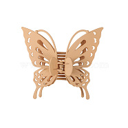 Hollow Butterfly Shape Plastic Large Claw Hair Clips, Hair Accessories for Women Girl, Peru, 130x145mm(PW-WG59392-04)