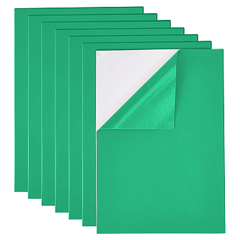 Sponge EVA Sheet Foam Paper Sets, With Adhesive Back, Antiskid, Rectangle, Green, 30x21x0.1cm