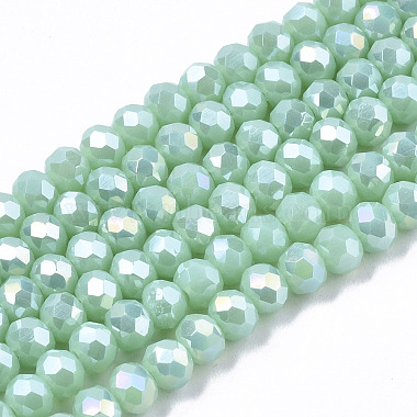 Electroplate Glass Beads Strands(X-EGLA-A034-P4mm-B16)-1