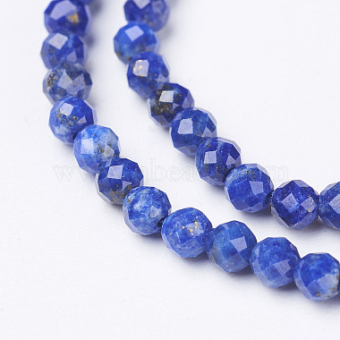 naturelles lapis-lazuli brins de perles(X-G-D165-B-2mm)-3