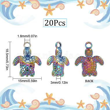 サニークルー 20 個 304 ステンレススチール ペンダント(STAS-SC0004-70)-2