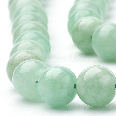 Myanmar natural jade / burmese jade cuentas hebras(X-G-T064-22-6mm)-3