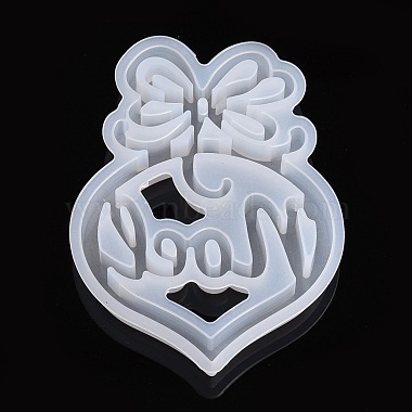 Navidad diy corazón con moldes de silicona palabra noel(DIY-L021-64)-4