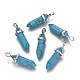 Dyed Synthetic Turquoise Pointed Pendants(G-F295-03B)-1