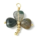 Saint Patrick's Day Natural & Synthetic Mixed Gemstone Pendants(PALLOY-JF02235)-2