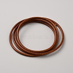 Cowhide Cord, Round, Saddle Brown, 3.5mm(OCOR-WH20003-131A)
