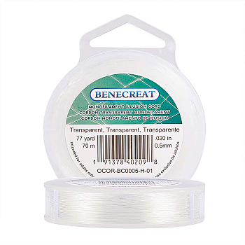 Nylon Wire, Clear, 0.5mm, about 70m/roll