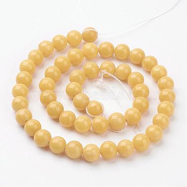 Natural Mashan Jade Round Beads Strands(G-D263-8mm-XS07)-3