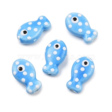 Handmade Porcelain Beads(PORC-B009-03I)-1