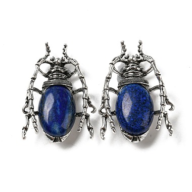 Insects Lapis Lazuli Brooch