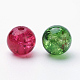 Perles de verre craquelé peintes(DGLA-X0006-6mm-09)-3