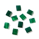 Кабошоны из окрашенного и нагретого натурального зеленого оникса из агата(G-G975-04B-02)-1