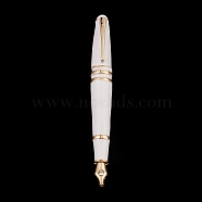 Alloy Enamel Brooch Pin for Clothes Backpack, Rhinestone Fountain Pen Badge, Golden, 59x7x5.5mm(JEWB-Q030-25G)