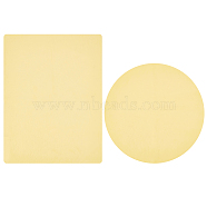 2 Sheets 2 Styles Pottery Wheel Mat Cloth, PVA Absorbent Towel Clay Sculpture Auxiliary Tool, Pottery Machine Accessories, Rectangle & Flat Round, Light Khaki, 320~428x318~320x0.1~0.5mm, 1 sheet/style(AJEW-BC0006-52)