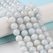 Natural Celestite/Celestine Beads Strands, Round, 6mm, Hole: 1.1mm, about 55pcs/strand, 15.08''(38.3cm)(G-M414-A01-02)