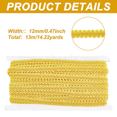 13M Polyester Centipede Lace Ribbons(SRIB-WH0011-223A)-2