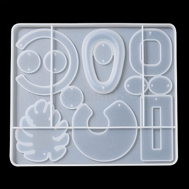pendentif de forme mixte et liens moules en silicone(DIY-YW0006-69)-3