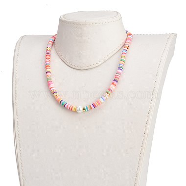 Colliers de perles heishi en argile polymère(NJEW-JN03214-04)-5
