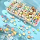 260Pcs 5 Style Spray Painted Opaque Acrylic Beads(SACR-YW0001-32)-6