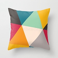 Nordics Classic Geometric Polyester Pillowcases, Car Sofa Cushion Waist Pillow, Square, Colorful, 450x450mm(PW23090242571)