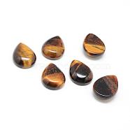 Natural Tiger Eye Gemstone Cabochons, teardrop, 25x18x6mm(G-T024-18x25mm-08)