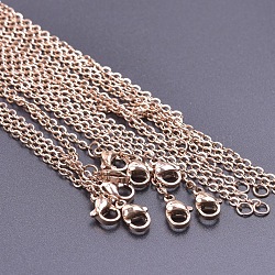 2MM Unisex 304 Stainless Steel Cable Chain Necklaces(VJ7708-3)