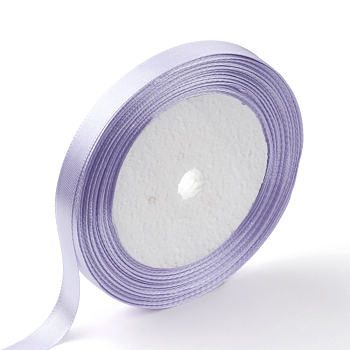 Single Face Satin Ribbon, Polyester Ribbon, Lavender, 1/4 inch(6mm), about 25yards/roll(22.86m/roll), 10rolls/group, 250yards/group(228.6m/group)