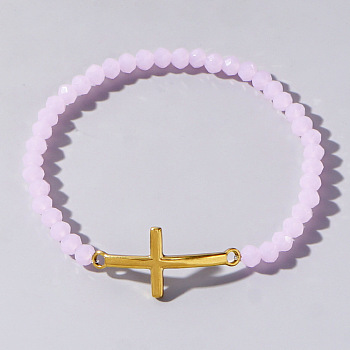 Cross with Class Bead Bracelet for Women
