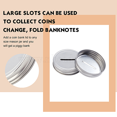 fingerinspire 36pcs couvercles de banque à fente pour pièces de monnaie en fer blanc(FIND-FG0001-48)-4