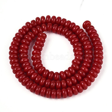 Opaque Solid Color Glass Beads Strands(GLAA-ZX008-6mm-18O)-2