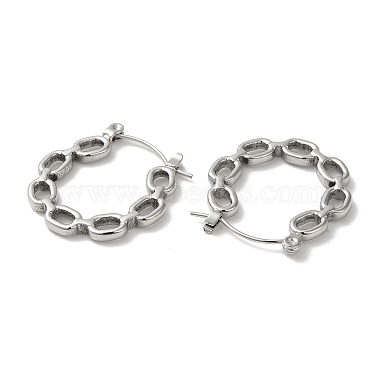 304 Stainless Steel Hoop Earrings for Women(EJEW-Z026-24P)-2