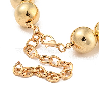 CCB Chunky Bead Ball Chain Necklaces(NJEW-K261-04G)-4