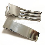 Iron Hair Duckbill Clips, Platinum, 86x24mm(OHAR-H003-08P)