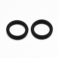 Rubber O Ring Connectors, Linking Ring, Black, 14x2mm, Inner Diameter: 11mm(KY-E002-03)