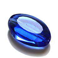Imitation Austrian Crystal Beads, Grade AAA, Faceted, Oval, Blue, 9.5x6x3mm, Hole: 0.7~0.9mm(SWAR-F072-9x6mm-13)