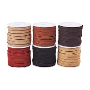 Faux Suede Cord Sets, Faux Suede Lace, Mixed Color, 5x1.5mm(LW-PH0001-5mm-07A)
