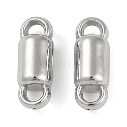 CCB Plastic Connector Charms, Column, Platinum, 14x5x5mm, Hole: 2x3mm(CCB-G020-15P)