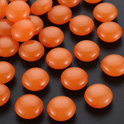 Imitation Jelly Acrylic Beads, Flat Round, Chocolate, 17x9.5mm, Hole: 2mm, about 316pcs/500g(MACR-S373-86-E05)