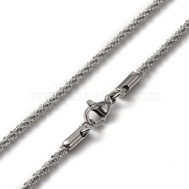 304 bracelets et colliers en chaîne à maillons en acier inoxydable(SJEW-F220-01A-P)-2