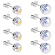 4 Pairs 4 Style Natural Quartz Crystal Round Ball Stud Earrings Set(JE958A)-1