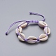 Natural Cowrie Shell Braided Beads Bracelets(BJEW-JB05057)-2
