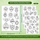 4 Sheets 11.6x8.2 Inch Stick and Stitch Embroidery Patterns(DIY-WH0455-120)-2