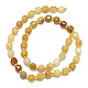 Brins de perles de jade en soie dor&eacute;e naturelle(G-I376-D55-01)-2