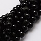 Natural Obsidian Round Beads Strands(G-G735-19-6mm)-1