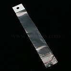 Cellophane Bags, OPP Material, Adhesive, Clear, 21x3cm, Unilateral Thickness: 0.025mm, Inner Measure: 17.5x3cm, Hole: 8mm(OPC-I002-3x21cm)