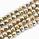 Electroplate Non-magnetic Synthetic Hematite Beads Strands(G-L487-C-21)-1